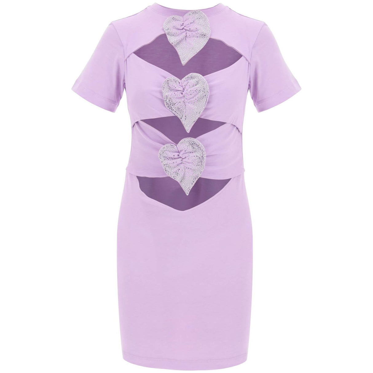 Cut-Out Jersey Mini Dress