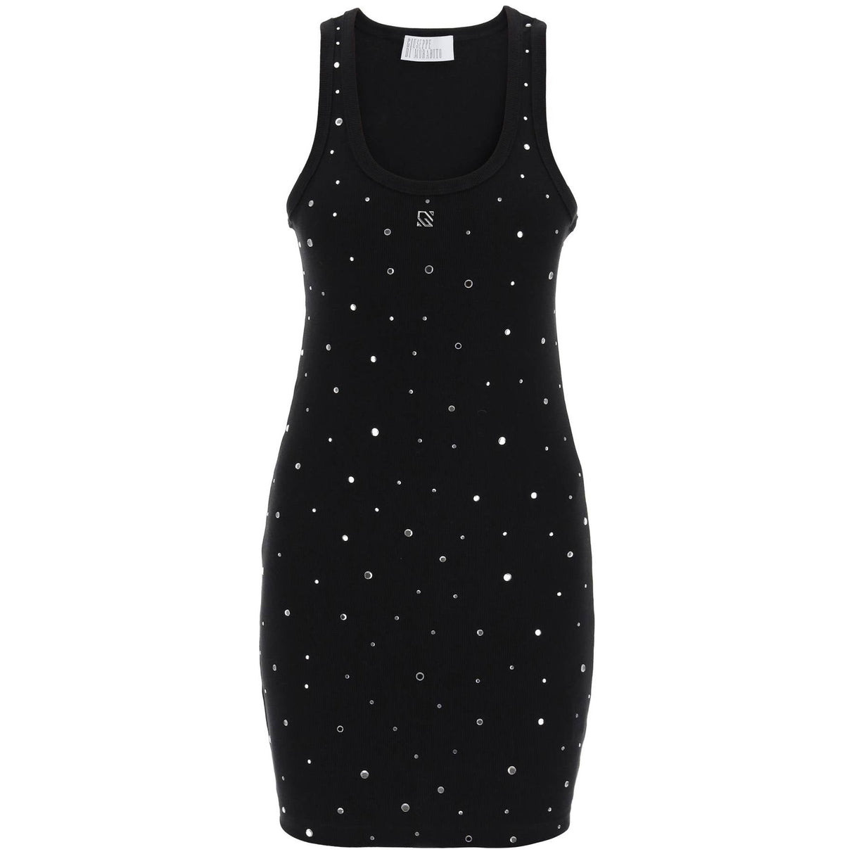 Rhinestone Jersey Mini Dress