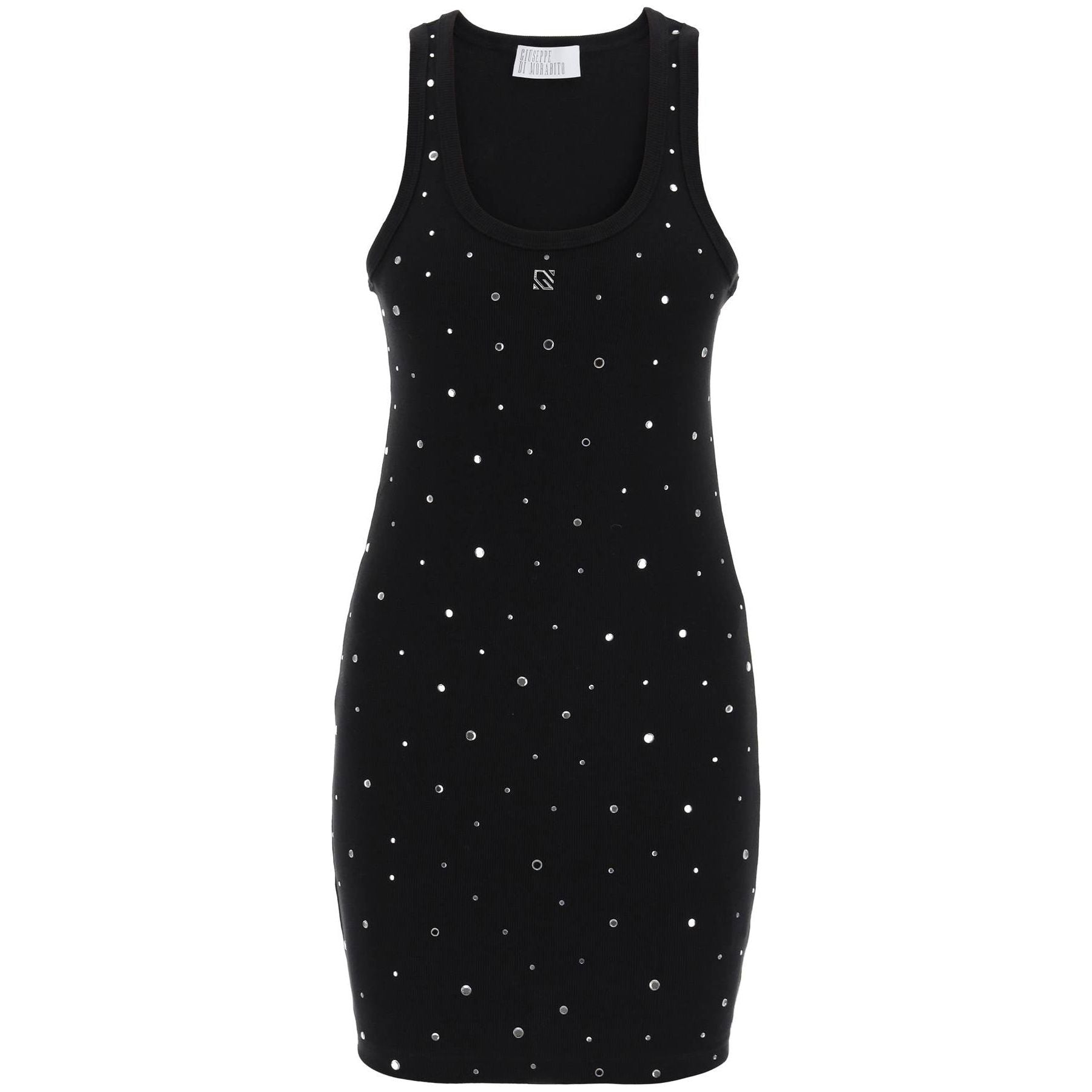 Rhinestone Jersey Mini Dress