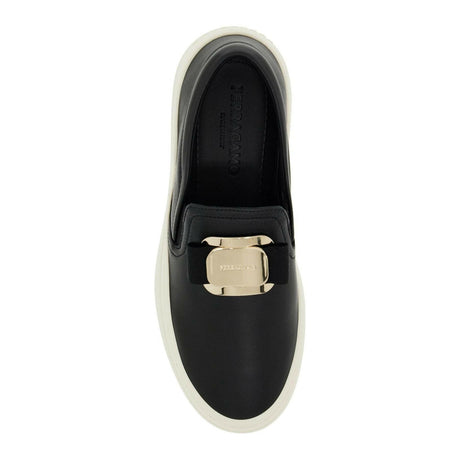 New Vara Plate 'Cristal' Slip On Nappa Leather Sneakers.