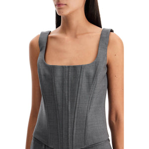 Stretch Wool Corset Top