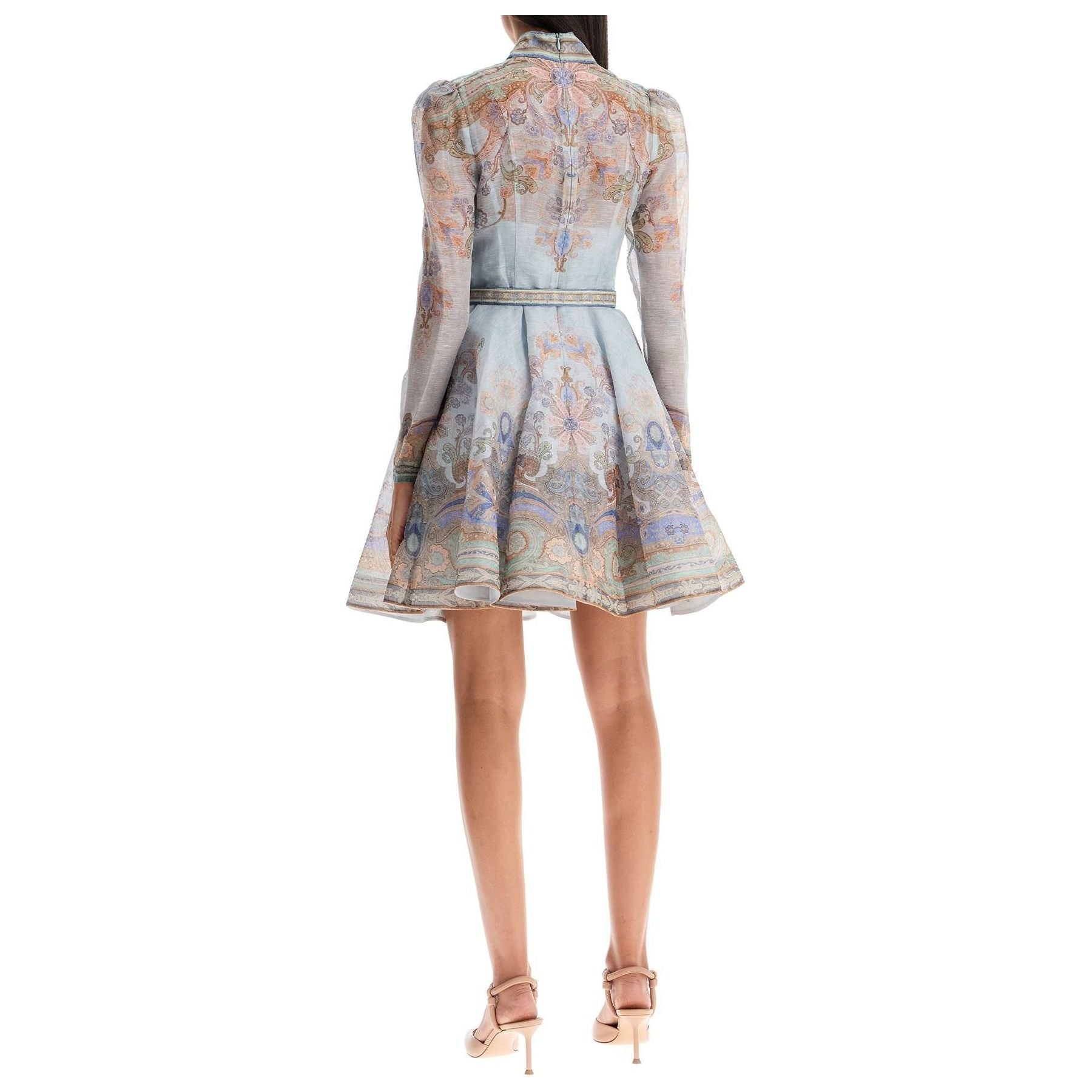 Eden Printed Organza Mini Dress