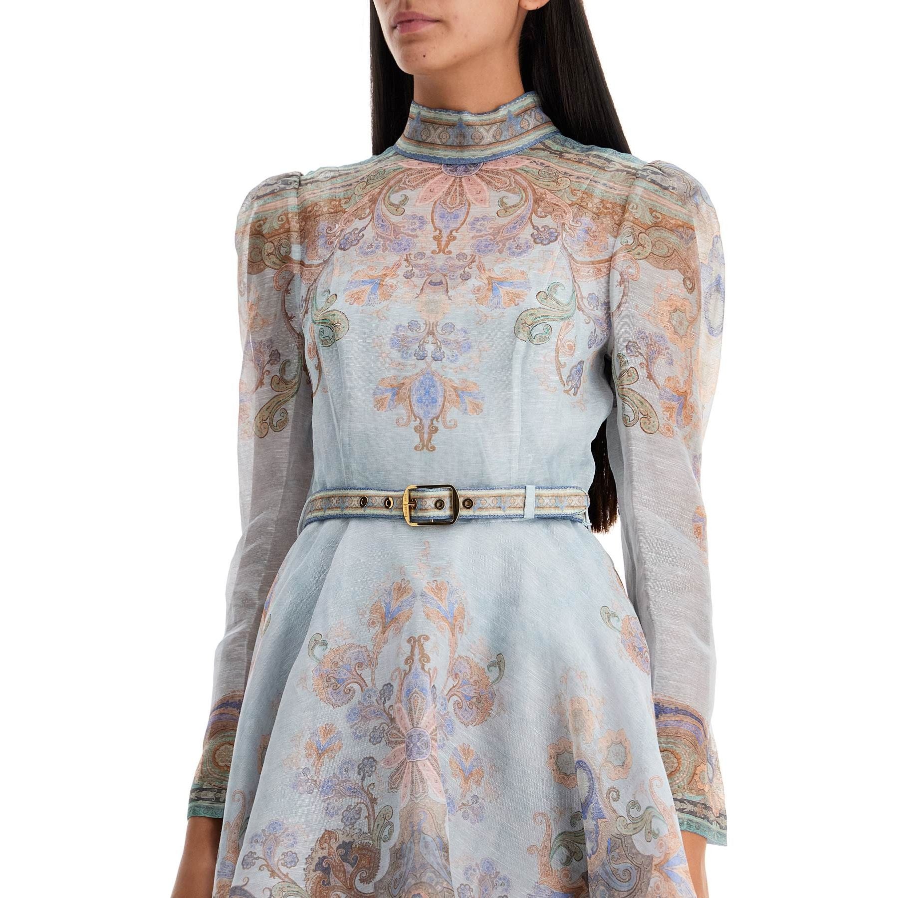 Eden Printed Organza Mini Dress