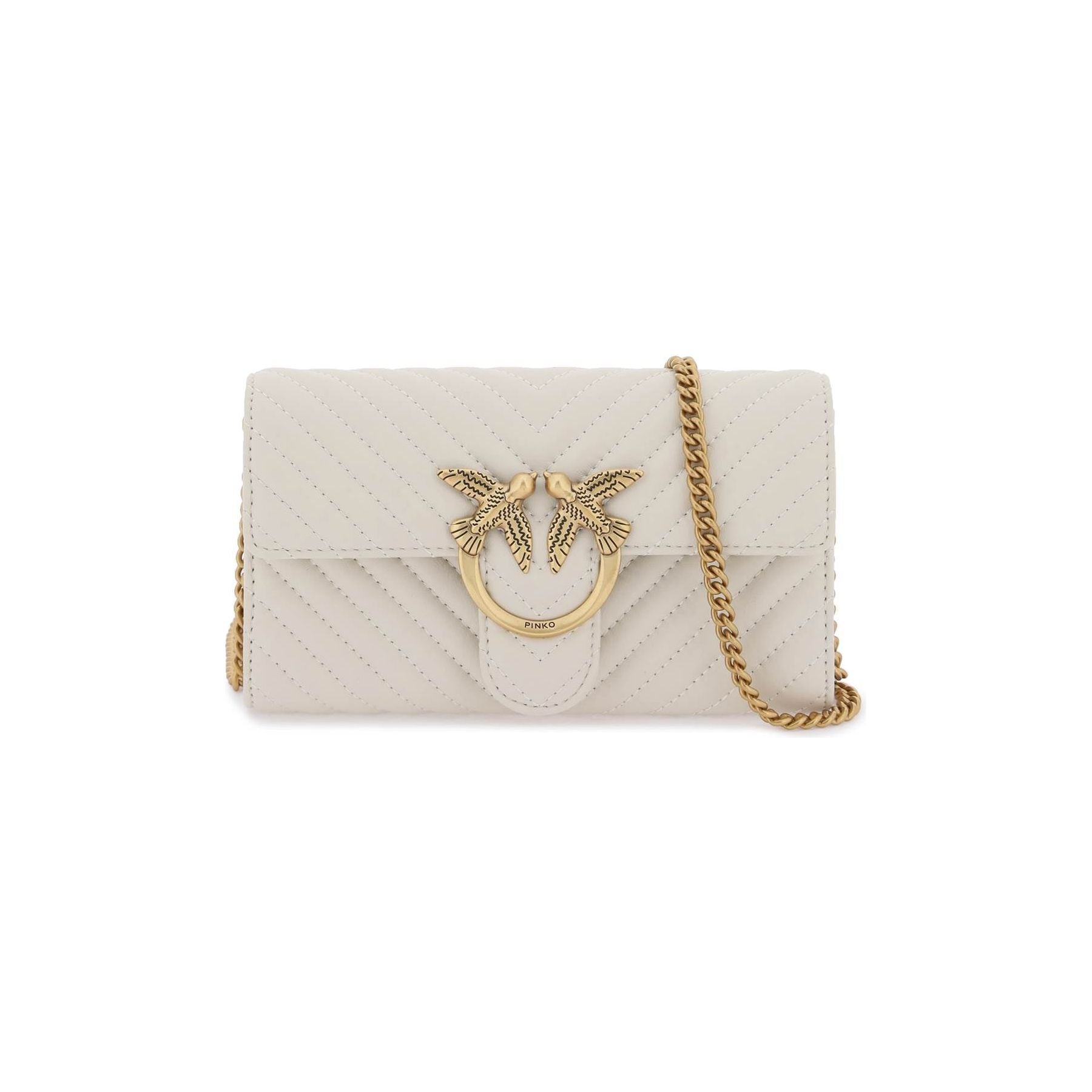 PINKO-Love Bag One Wallet Chevron -JOHN JULIA.