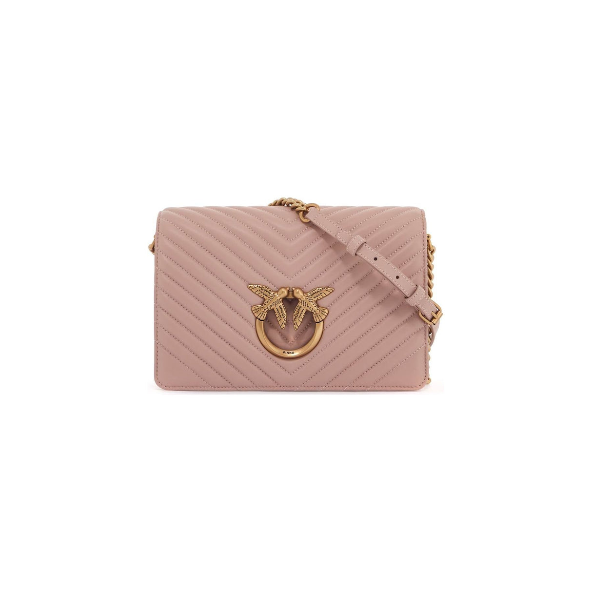 PINKO-Classic Love Bag Click Chevron -JOHN JULIA.