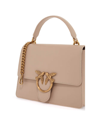 Love One Top Handle Leather Bag-Pinko-JOHN JULIA