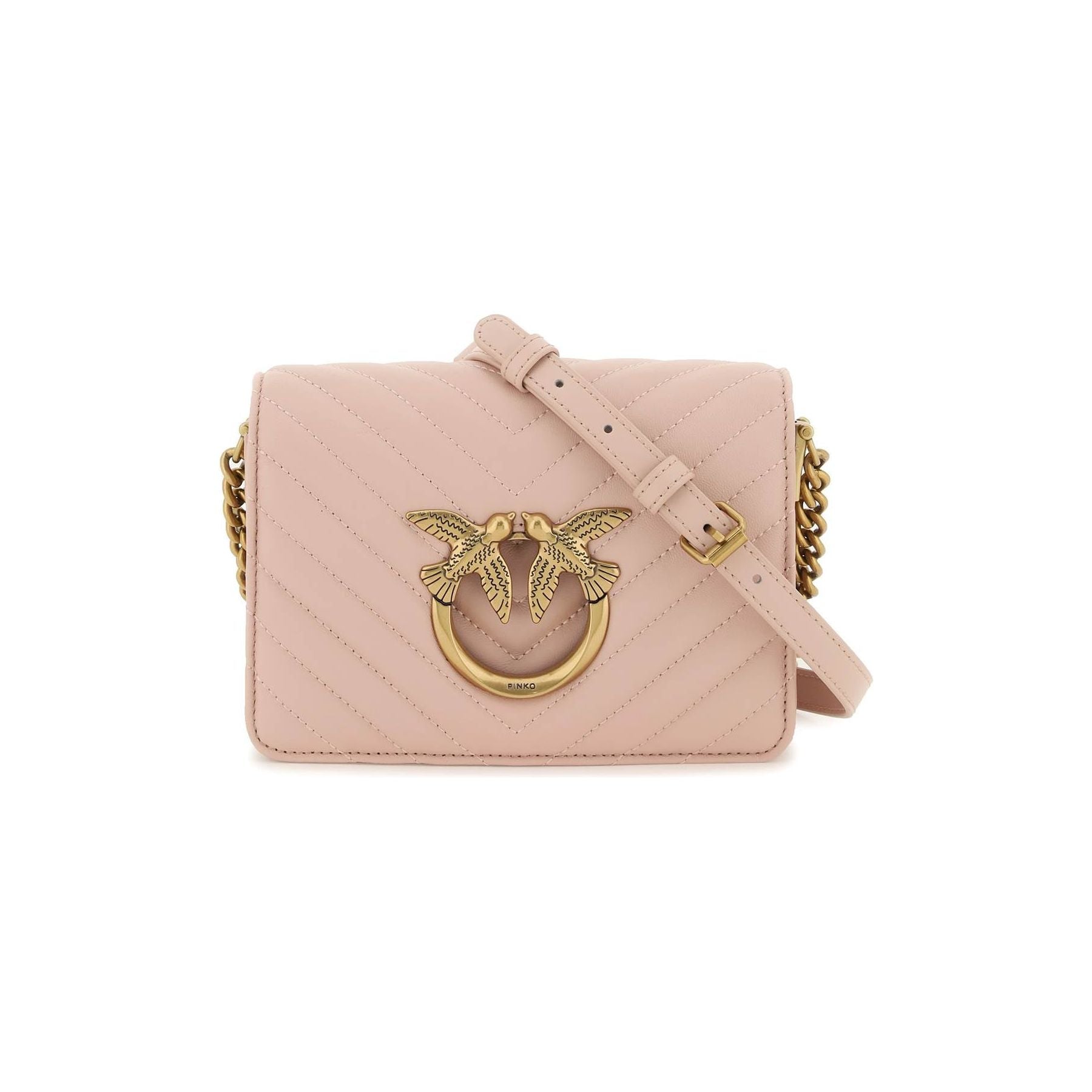 PINKO-Mini Love Bag Click Chevron -JOHN JULIA.