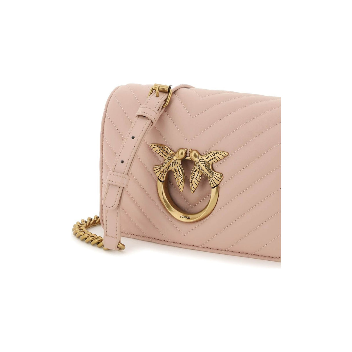 PINKO-Mini Love Bag Click Chevron -JOHN JULIA.