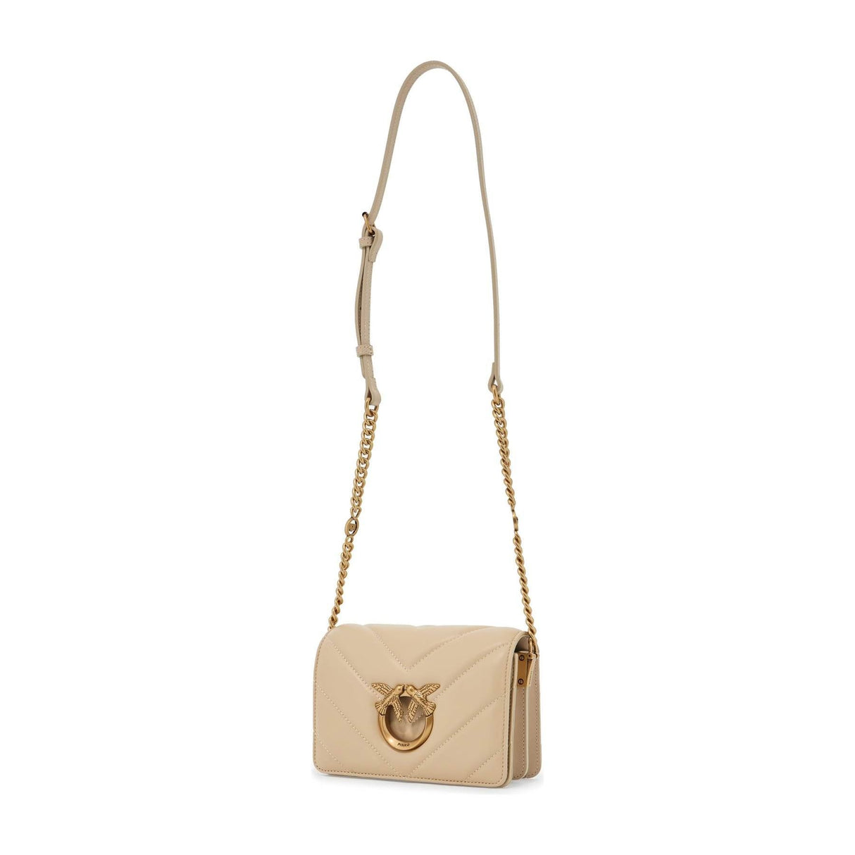 PINKO-Mini Love Bag Click Big Chevron -JOHN JULIA.