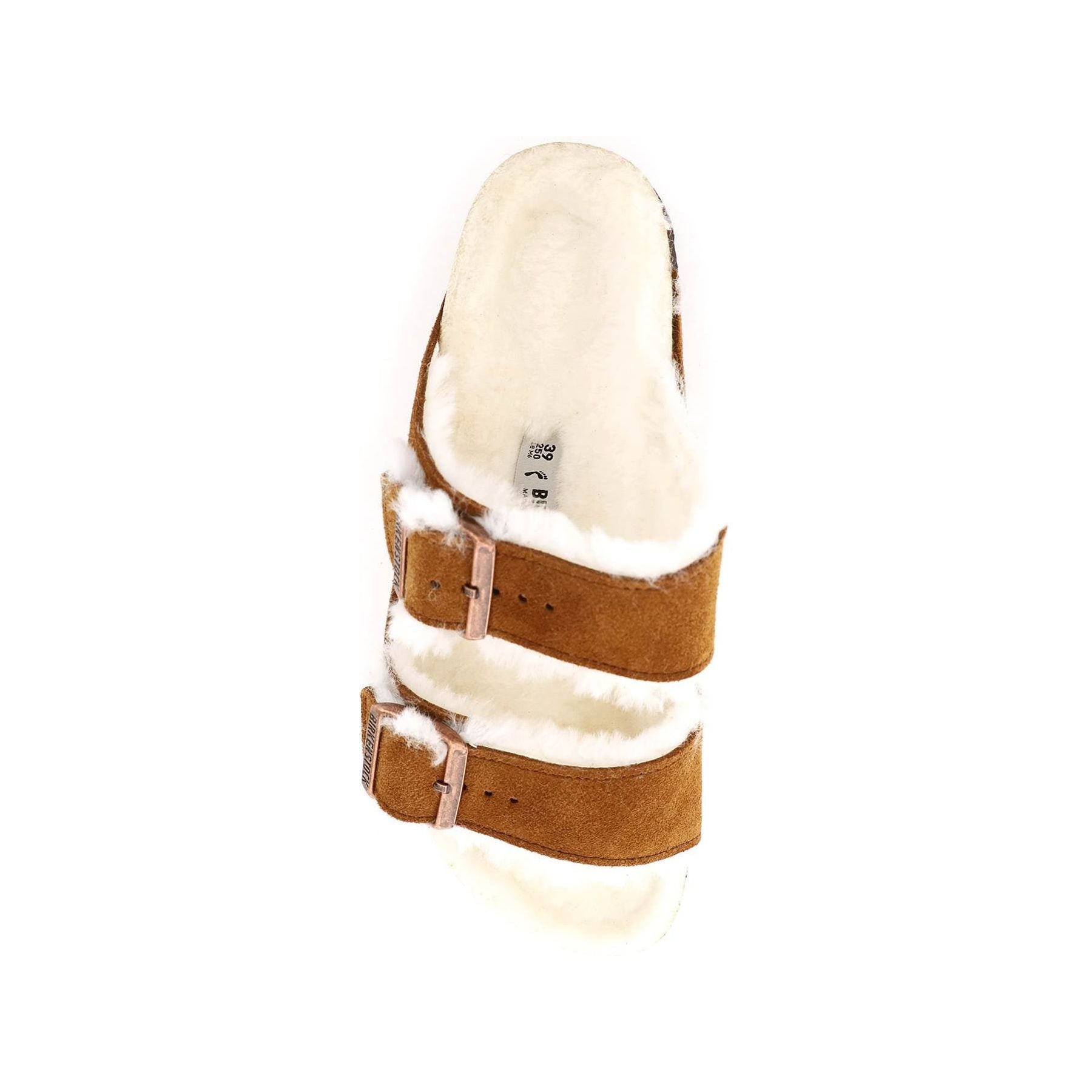 Suede Leather Shearling Narrow Fit Arizona Mules