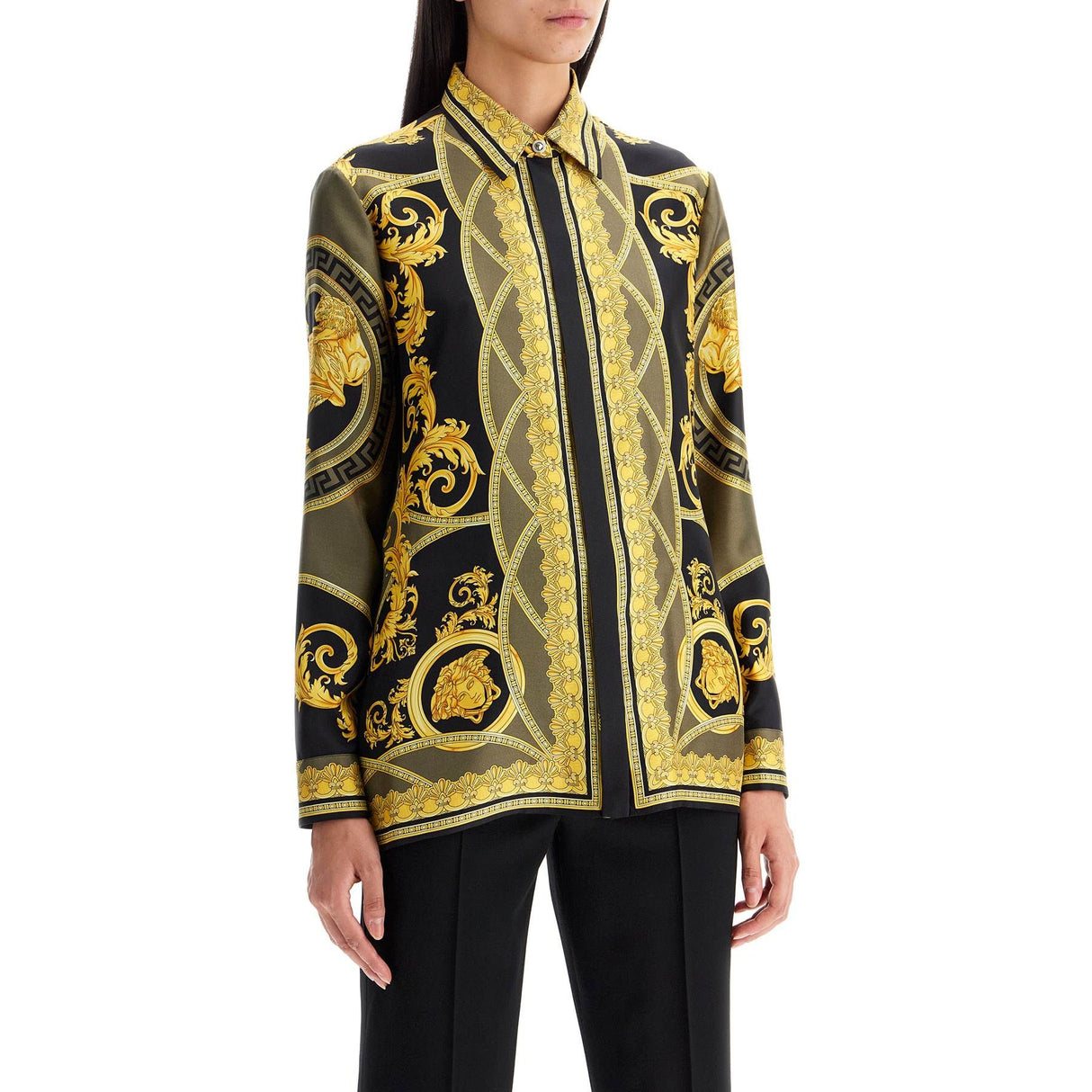 Silk Twill Shirt La Coupe des Dieux Print