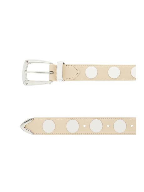 Benny Studded Leather Belt-Khaite-JOHN JULIA