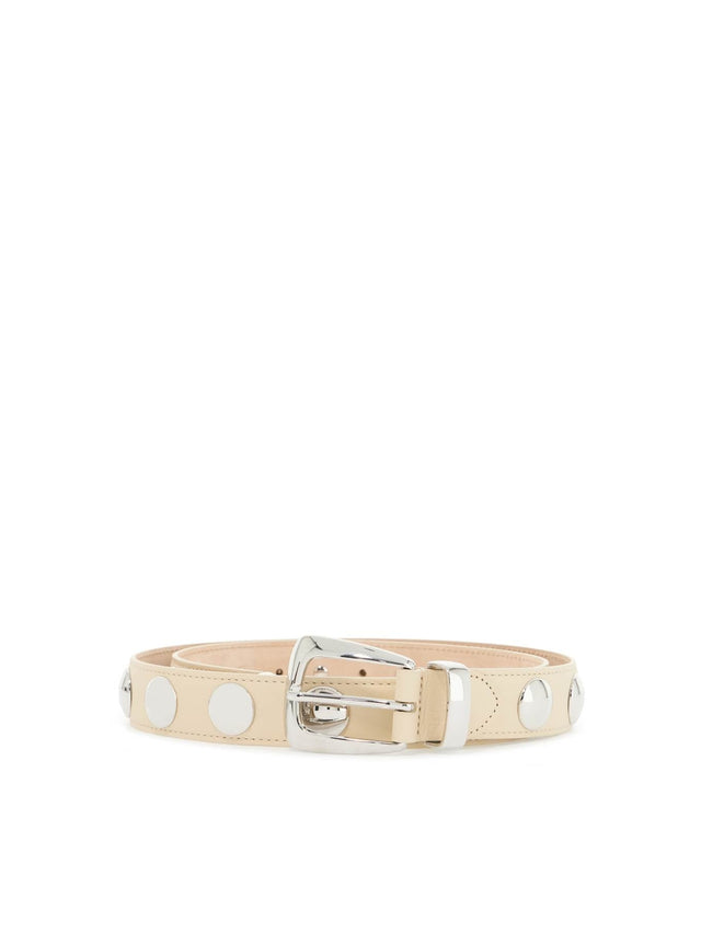 Benny Studded Leather Belt-Khaite-JOHN JULIA