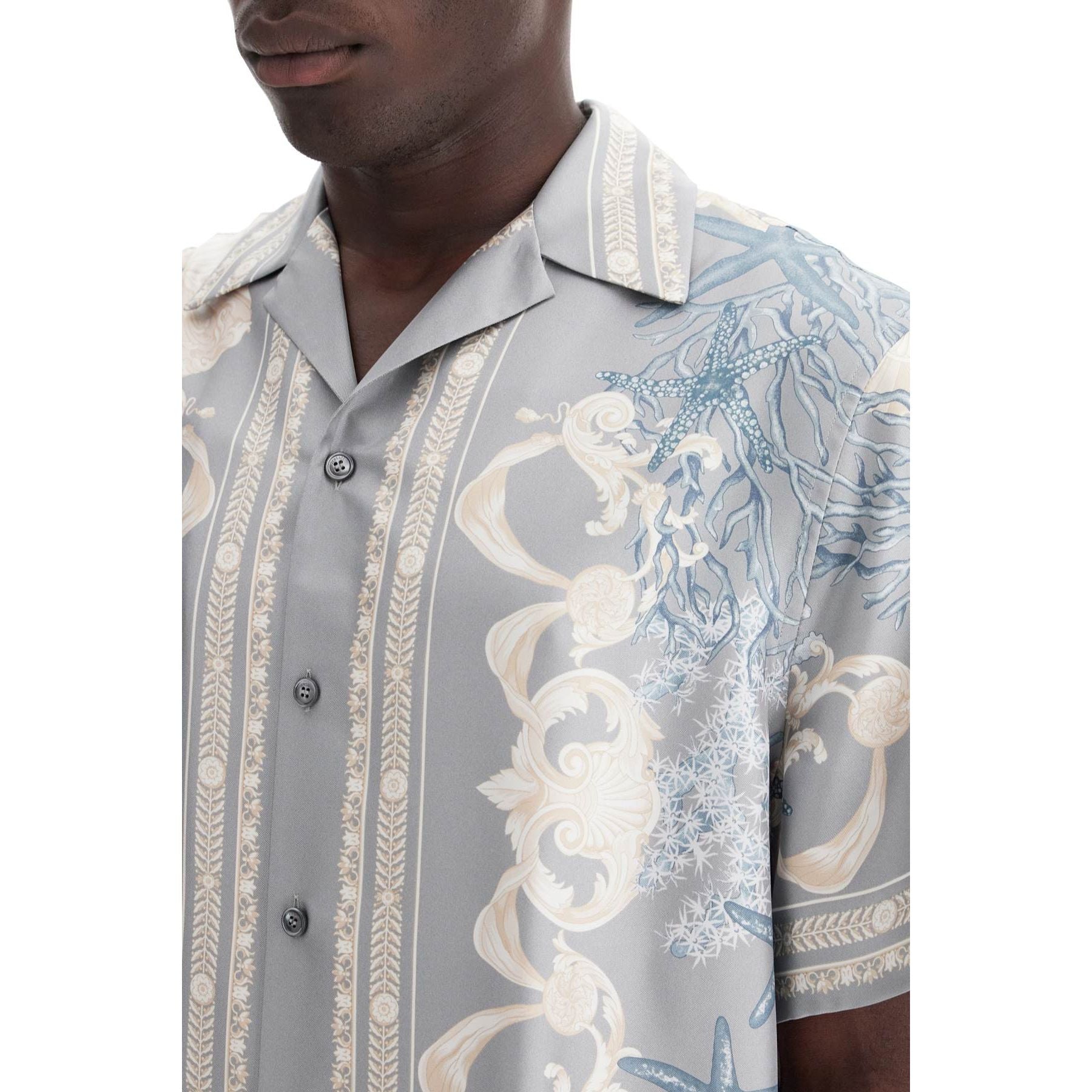 Baroque Printed Silk Bowling Shirt Set For The