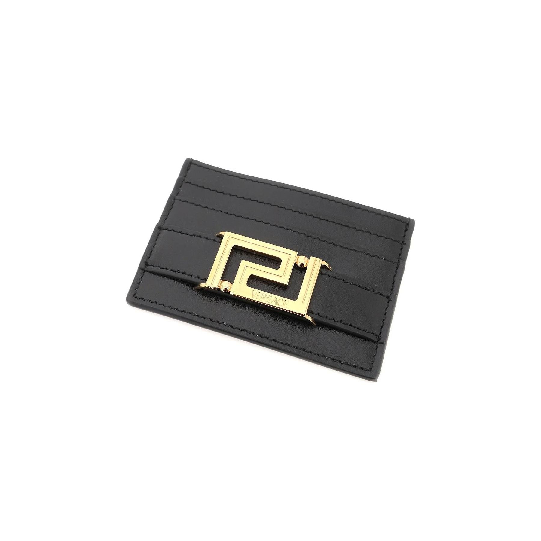 Greca Goddess Leather Cardholder