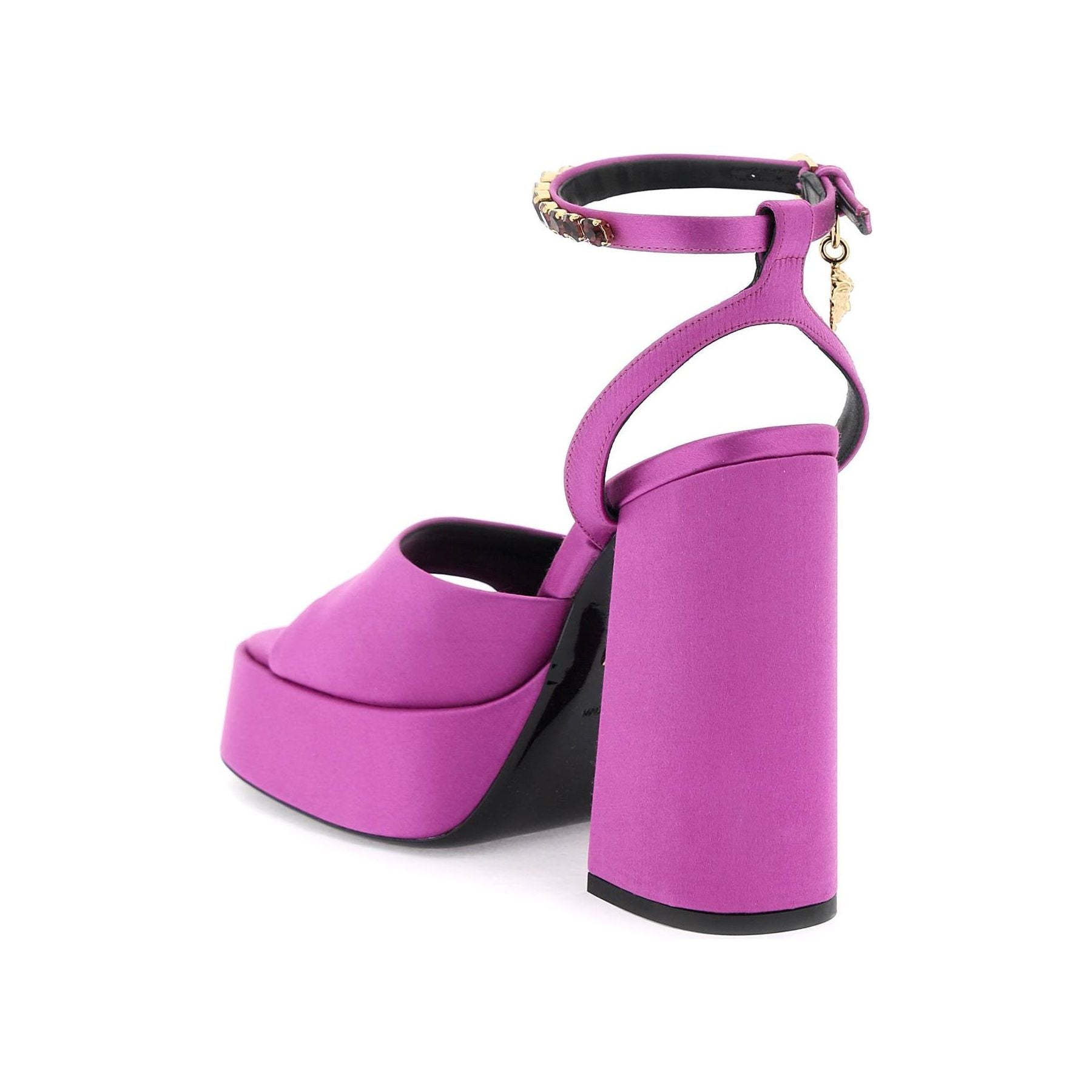 Silk Satin Aevitas Platform Sandals