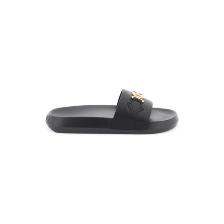 Medusa Biggie Leather Slides.