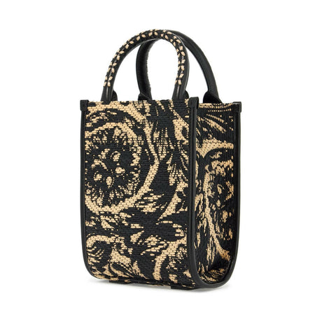 Barocco Athena Raffia Mini Bag.