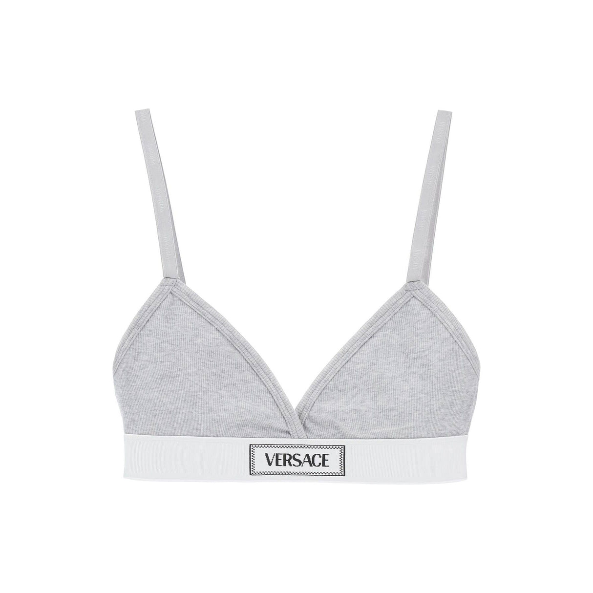 '90s Logo Ribbed Triangle Bralette