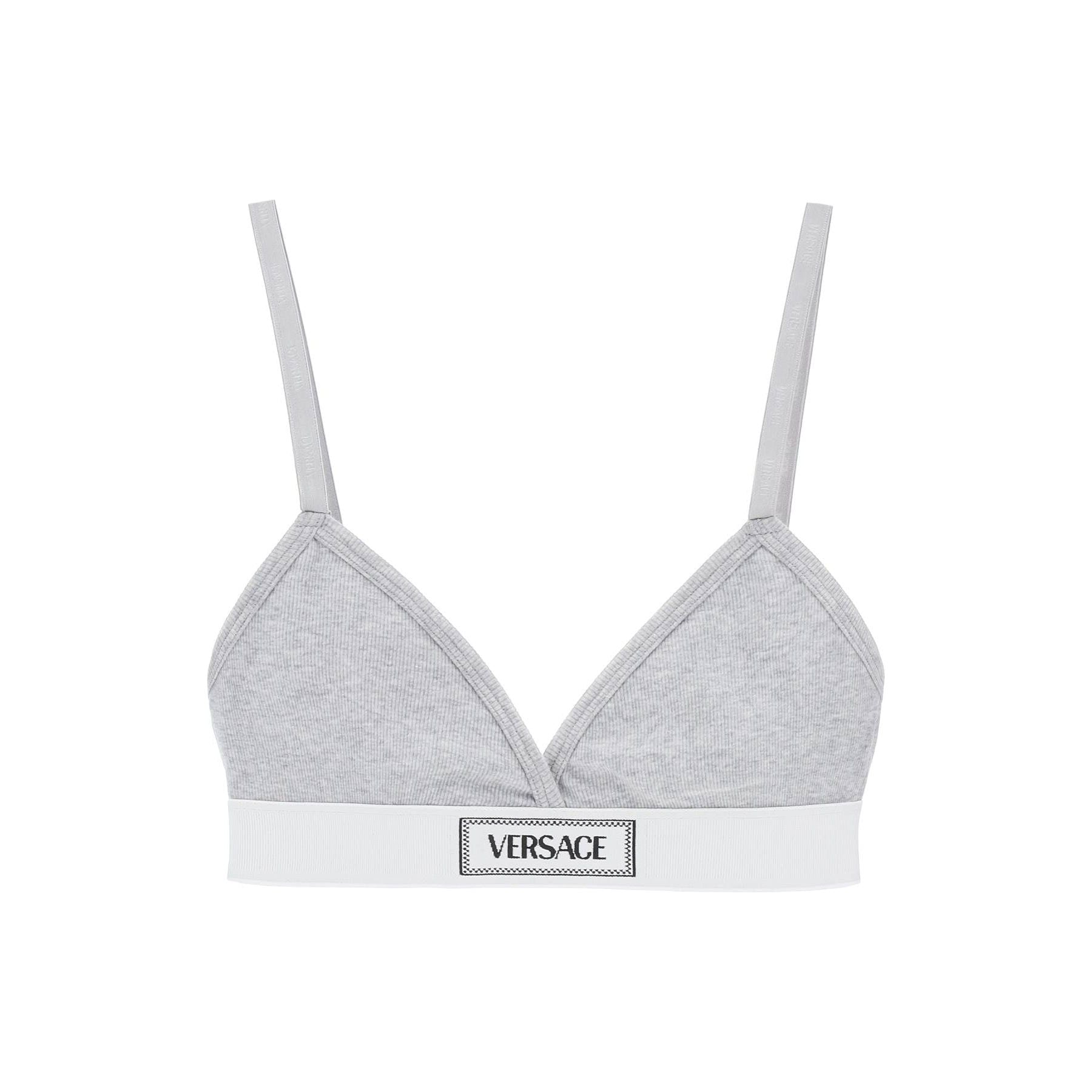 '90s Logo Ribbed Triangle Bralette