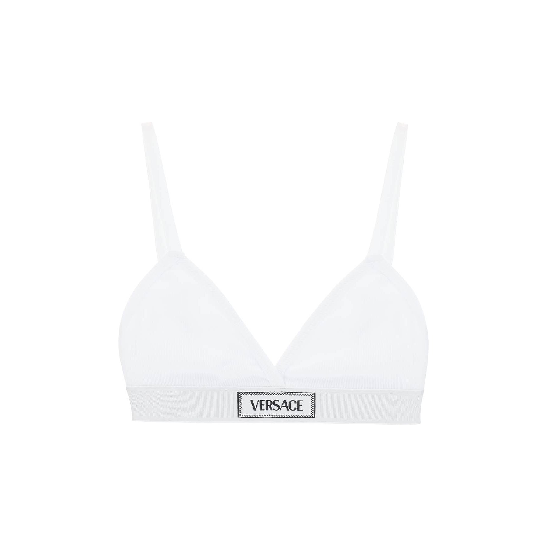 '90s Logo Ribbed Triangle Bralette