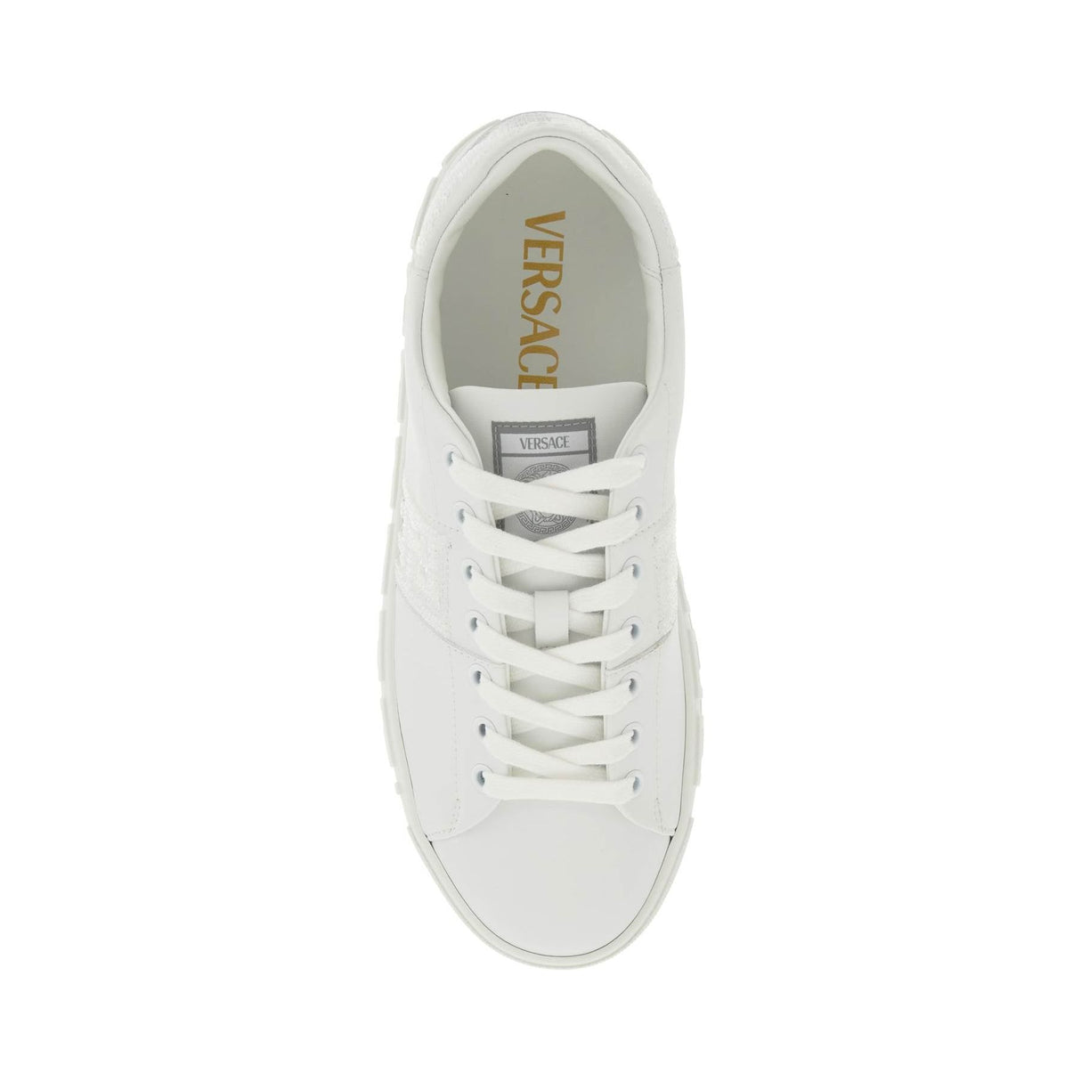 VERSACE-Glitter Greca Sneakers -JOHN JULIA.