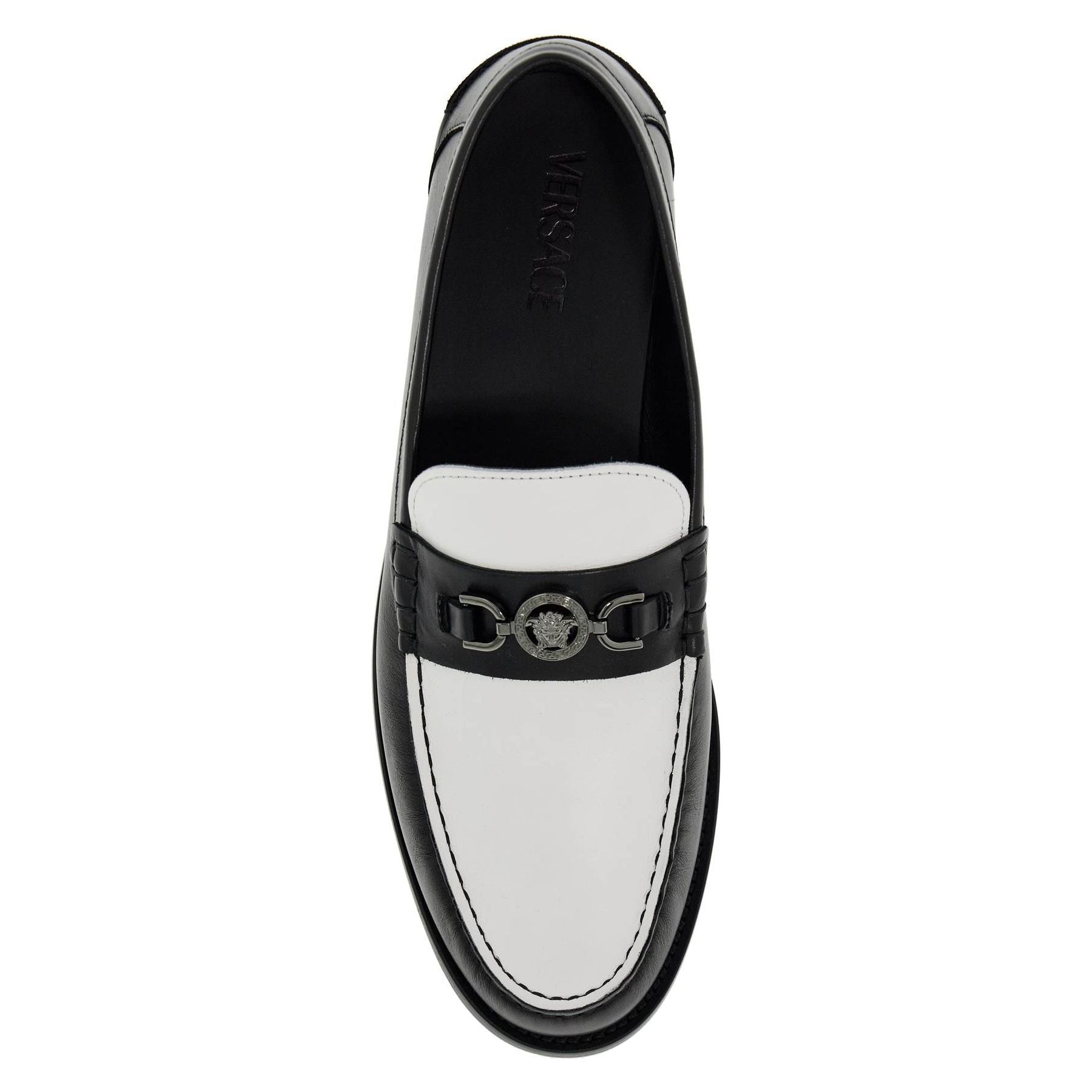 Two-Tone Leather Medusa '95 Loafers