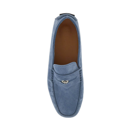 VERSACE-Suede Medusa Loafers -JOHN JULIA.