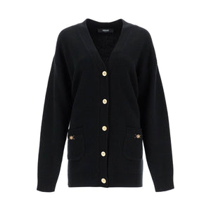 VERSACE-Cashmere-Blend Knit Boxy Cardigan -JOHN JULIA.