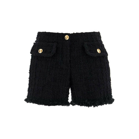 "Heritage Tweed Mini Shorts.