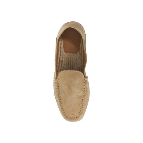 VERSACE-Logo Suede Espadrilles-JOHN JULIA