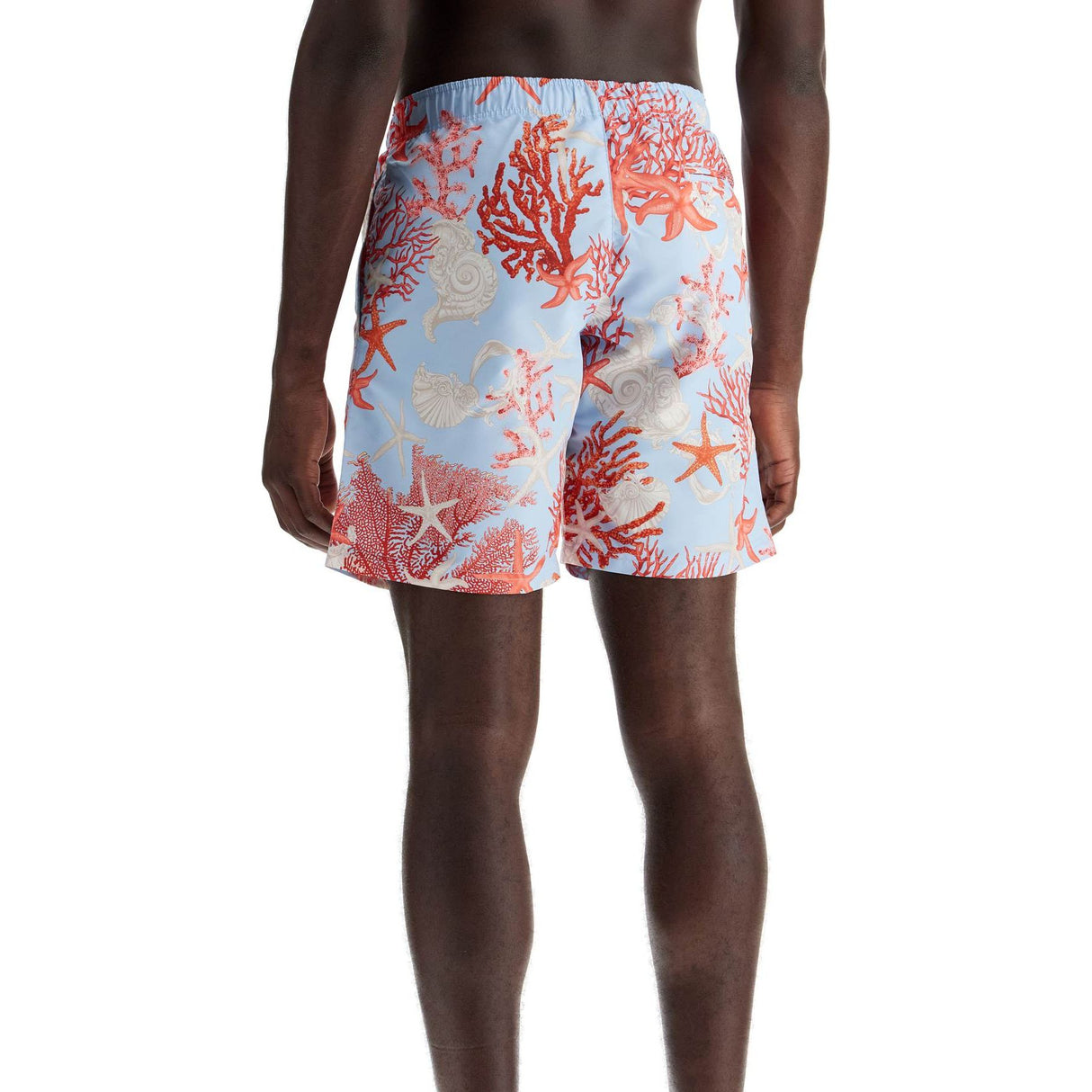 Barocco Sea Print Slim-Fit Shorts