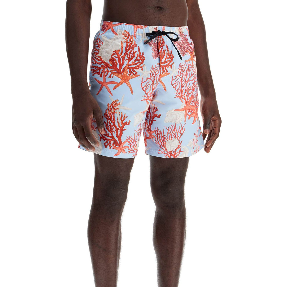 Barocco Sea Print Slim-Fit Shorts