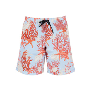 Barocco Sea Print Slim-Fit Shorts