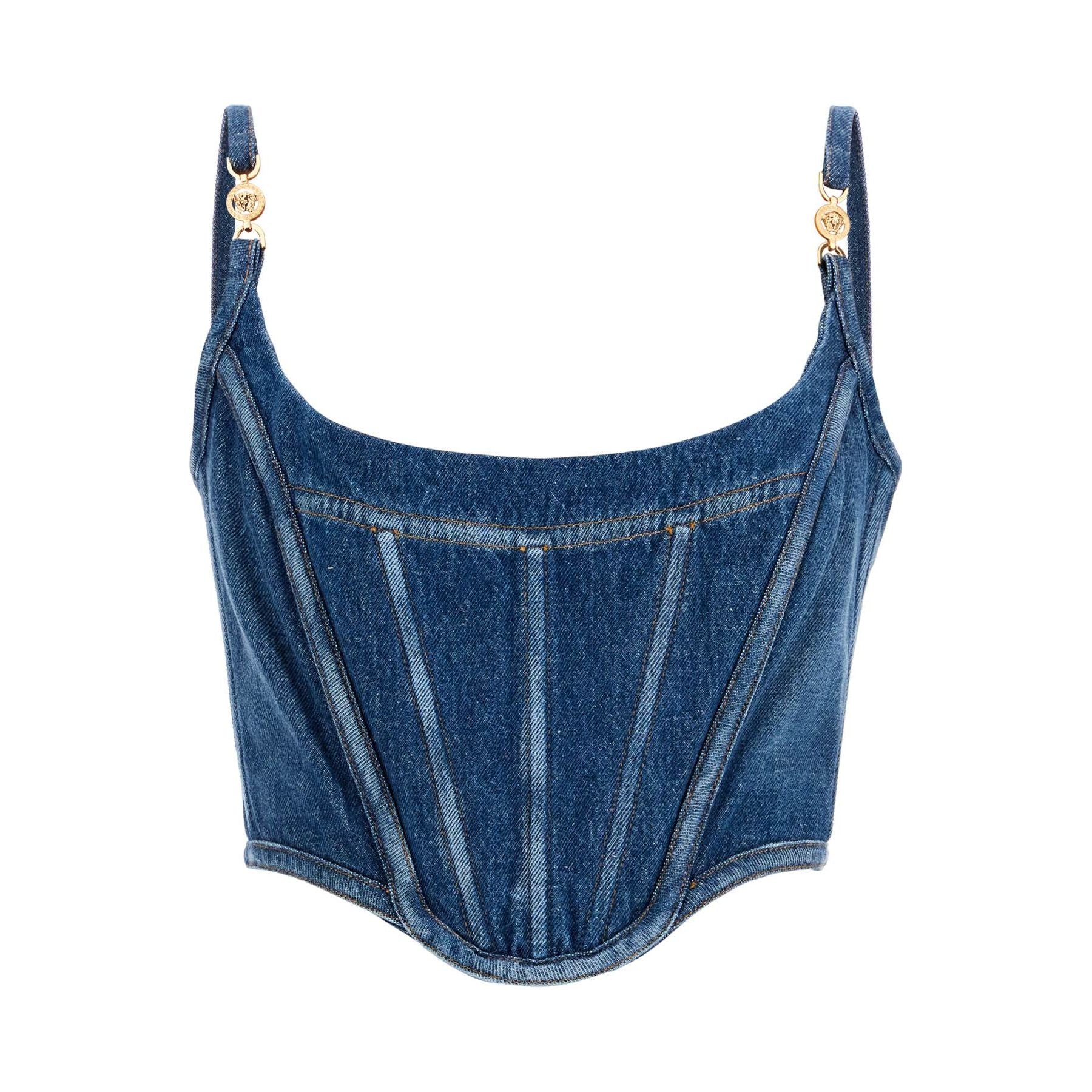 Denim Top Corset