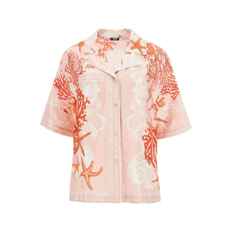 Barocco Sea Print Silk Shirt.