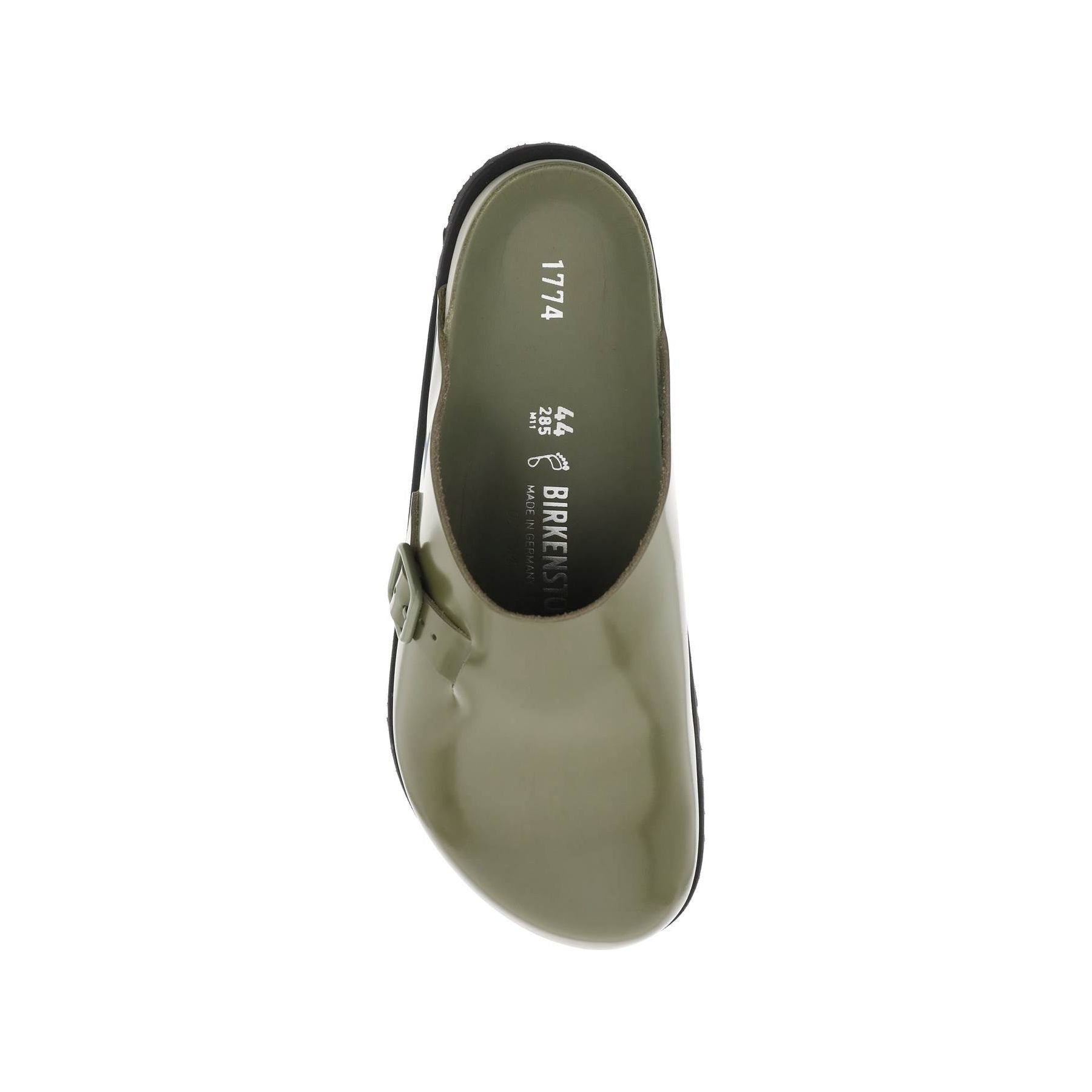 Niamey Shiny Leather Sabot Clogs