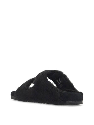 Shearling Cross Strap Slides-BIRKENSTOCK 1774-JOHN JULIA