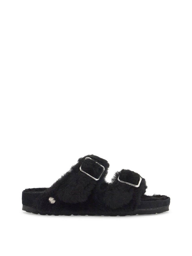 Shearling Cross Strap Slides-BIRKENSTOCK 1774-JOHN JULIA