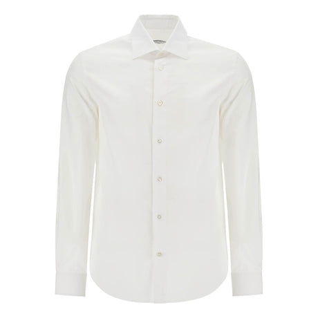 VINCENZO DI RUGGIERO-Slim Fit Twill Shirt For Men -JOHN JULIA.