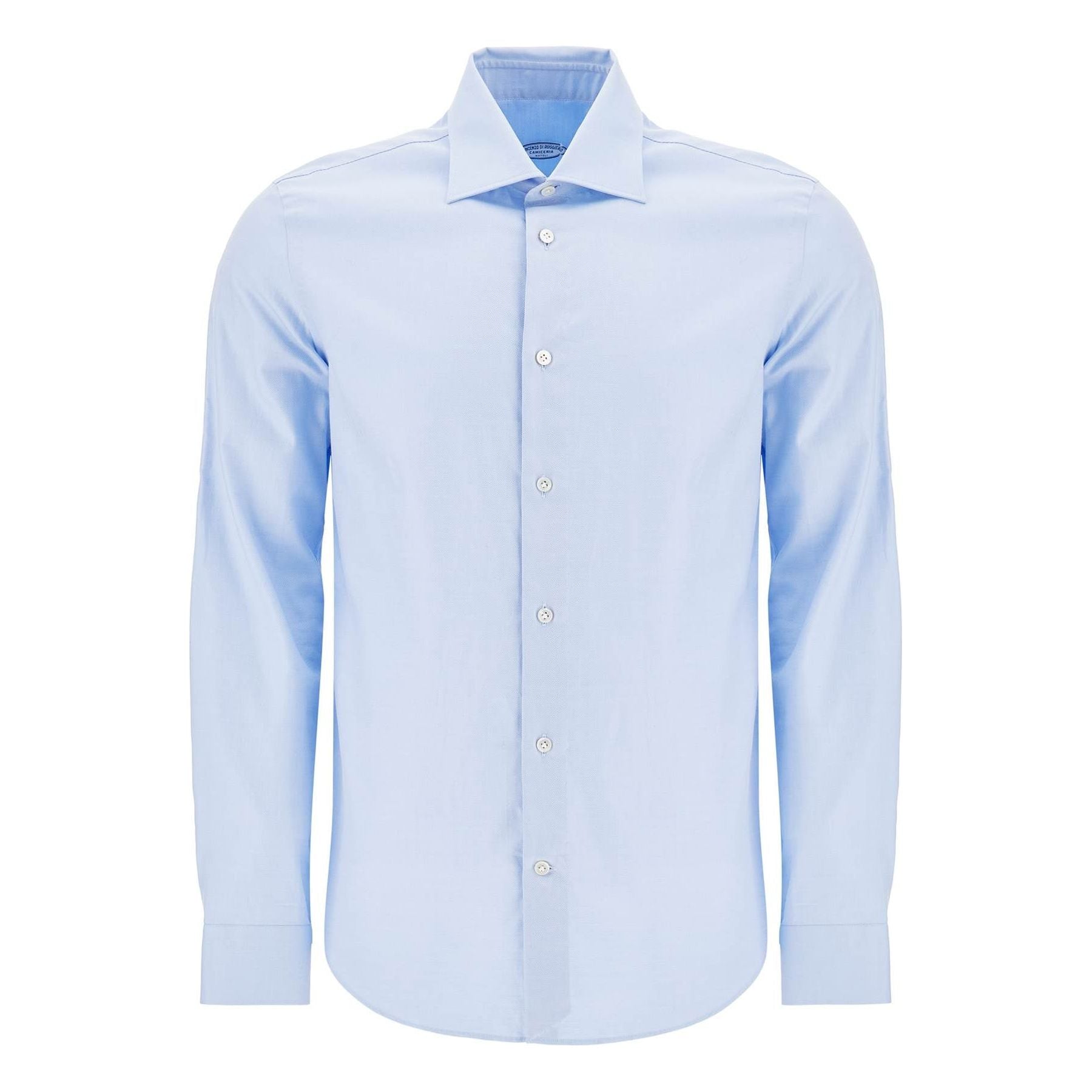 VINCENZO DI RUGGIERO-Slim Fit Twill Shirt For Men -JOHN JULIA.