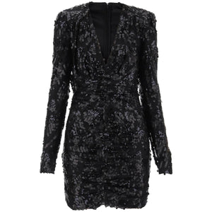 Sequined Recycled Mesh Mini Dress