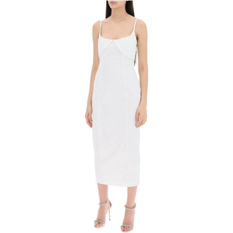 Ruched Cup Organic-Blend Midi Dress.