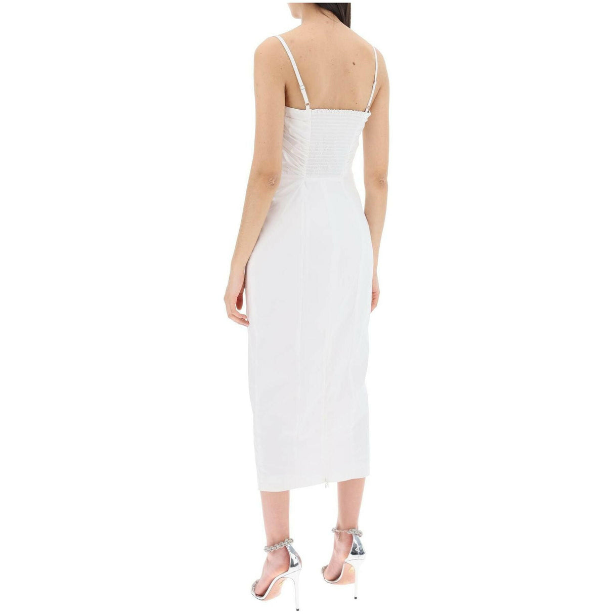 Ruched Cup Organic-Blend Midi Dress.