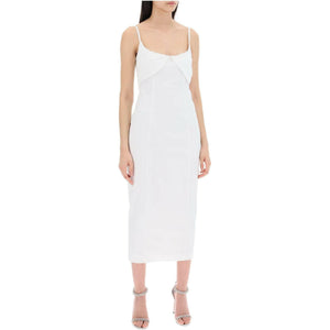 Ruched Cup Organic-Blend Midi Dress.