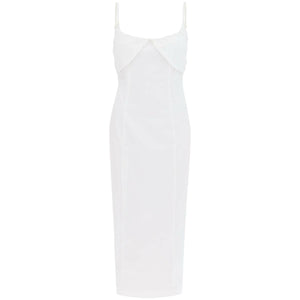 Ruched Cup Organic-Blend Midi Dress.