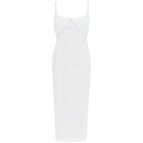 Ruched Cup Organic-Blend Midi Dress.