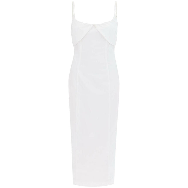 Ruched Cup Organic-Blend Midi Dress.