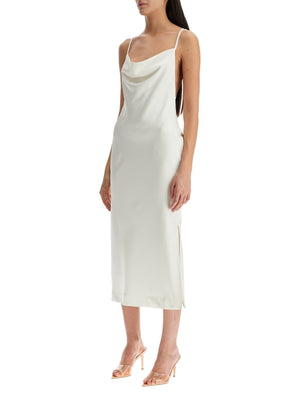 Satin Slip Midi Dress-Rotate-JOHN JULIA