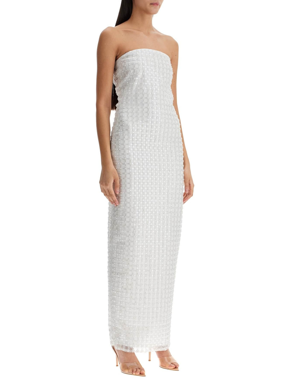 Embroidered Tulle Maxi Dress-Rotate-JOHN JULIA